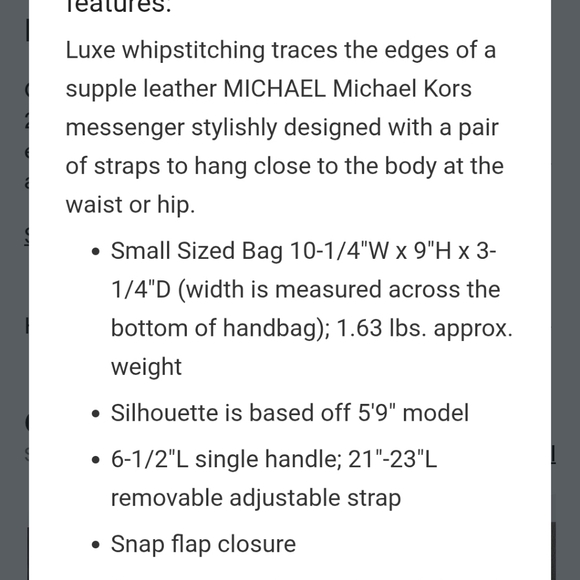 Michael Kors Oxblood Whipstich Messenger Bag, Crossbody Or Top Handle - Picture 3 of 8